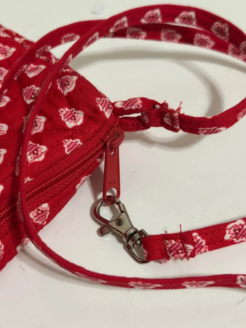 Vera Bradley small quilted crossbody bag in the retired Nantucket Red pattern
